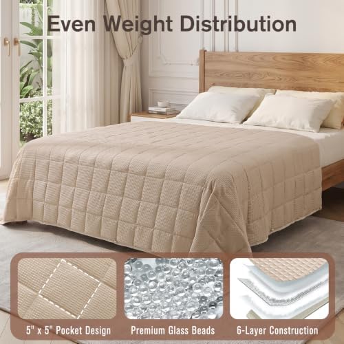 Topblan Cooling Weighted Blanket for Adults, 12lbs 48 x 72 for Summer - Image 5