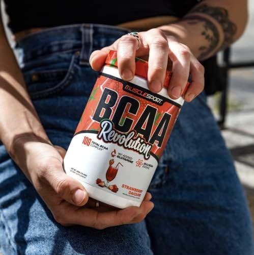 Musclesport BCAA Revolution Amino Acid Powder Supplement for Men & Women - Intra Workout Training Complex - Recovery Supplement… (Strawberry Daiquiri, 30 Servings) - Image 3