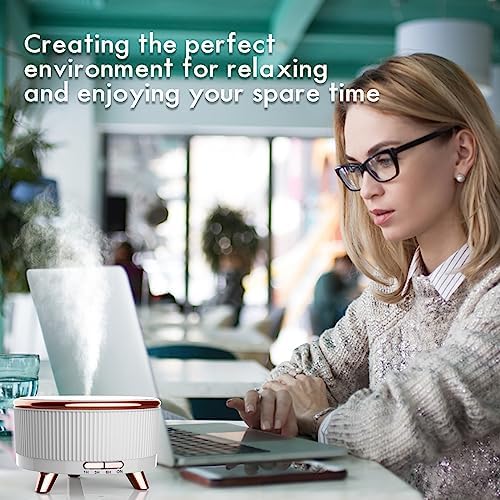 Diffusers for Essential Oils Large Room, 500ml Aromatherapy Diffuser Cool Mist Humidifier with Remote Control,7 Colors Lights & 6 Mist Mode Waterless Auto Off for Women Office Home - Image 6