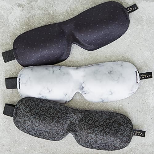Bucky 40 Blinks No Pressure Printed Eye Mask for Travel & Sleep, Marble, One Size - Image 5