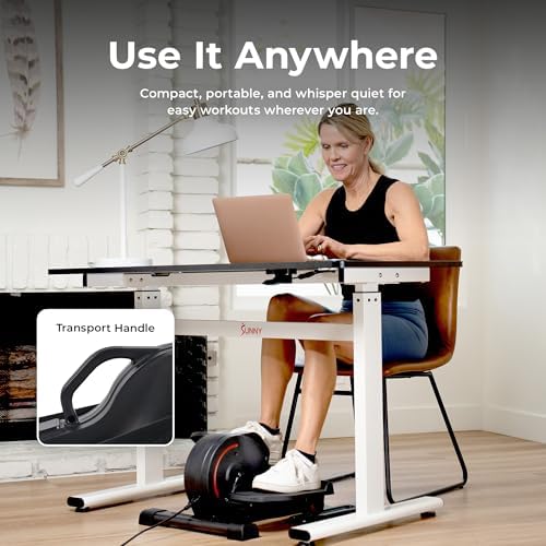 Sunny Health & Fitness Under Desk Pedal Elliptical Machine Leg Exerciser - Image 4