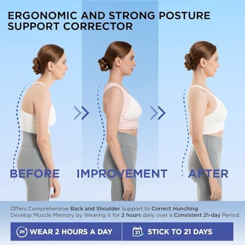 Vicorrect Posture Corrector for Women and Men: Adjustable Brace Straps for Upper Back Pain Relief and Shoulder Support - Image 2