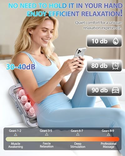 UFFAE 16-Head Massage Gun, Deep Tissue Percussion Massager with 9 Modes & 9 Intensities, 2600mAh Battery Back Bassager for Pain Relief Deep Tissue for Muscle Pain Relief in Back, Legs, Shoulders - Image 2