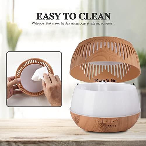 Humidifiers for Bedroom Large Room Home Baby Kids Whole House Hotel Office Desk Plant,500ml Cute Aromatherapy Portable Ultrasonic Cool Mist Humidifier with Essential Oil Diffuser Light Remote - Image 6