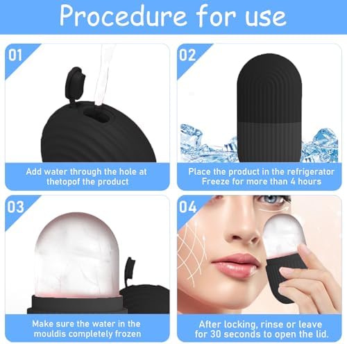 3 Pack Ice Roller for Face Eyes Women Facial Depuffer,Ice Pack - Image 4