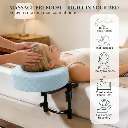 Massage Headrest for Bed, Face Down Massage Pillow & Face Cradle - Image 2
