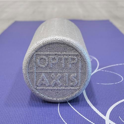 OPTP Silver AXIS Moderately Firm Foam Roller – Round, Silver, 12" x 6" - Image 5
