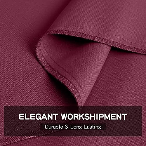 FreshCulture Queen Flat Sheet - Brushed Microfiber Top Sheet - Ultra Soft & Breathable - Wrinkle-Free - Easy Care - Burgundy - Image 4