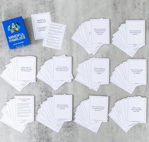 100 Mindful Families Conversation Cards – Mindfulness, Gratitude & Breathing Prompts for Self Care at Home, Travel & Therapy - Image 6