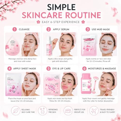 60PCS Spa Party Supplies for Girls, Sleepover Birthday Party Kit - Image 4