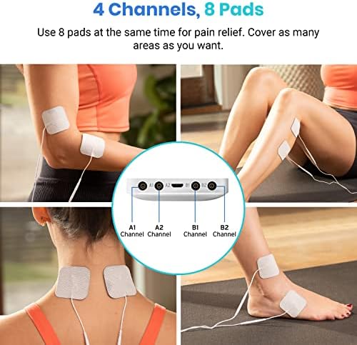 Etekcity 4-Channel Rechargeable TENS Unit, Muscle Stimulator, FSA - Image 3