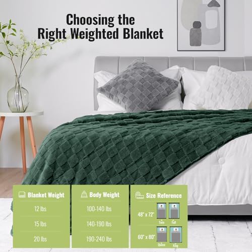 Uttermara Weighted Blankets for Adults Full Size, 12lbs 48x72 inches - Image 7