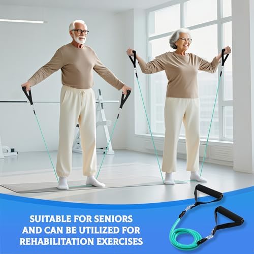 Arm Bike for Physical Therapy, Home Fitness Desk Bike for Seniors, Portable Rehabilitation Exerciser and Resistance Bands for Arm and Shoulder Workout with Adjustable Resistance, Powerful Sunction - Image 4