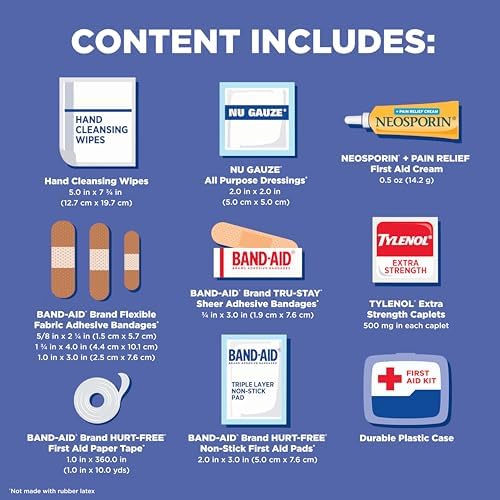 BAND-AID Brand Travel Ready Portable First Aid Kit, 80 Piece - Image 5