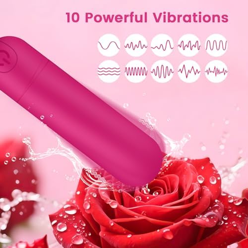 Kverg Mini Massager Waterproof Rechargeable 10 Vibration Red - Image 3