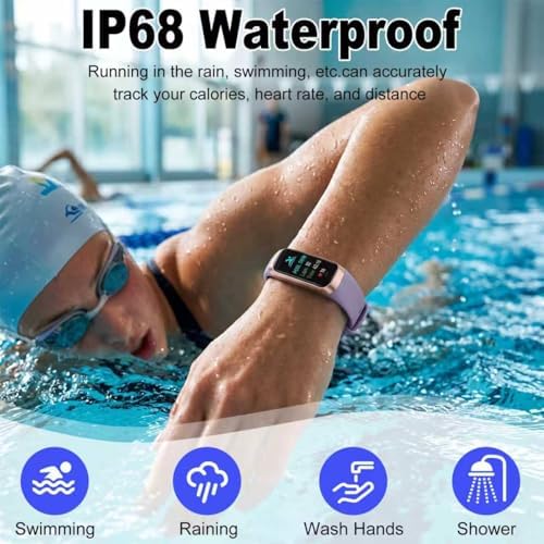 Fitness Tracker, 2026 Smart Band with Heart Rate & Activity Tracker, IP67 Waterproof Smartwatch with Sleep Tracking & Step Counter for Men Women, Orchid Purple - Image 5