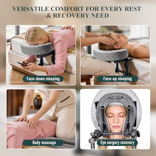 Massage Headrest for Bed, Face Down Massage Pillow & Face Cradle - Image 5