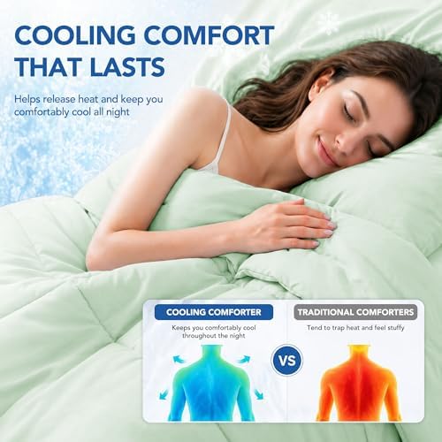Deconovo Cooling Blanket Twin for Hot Sleepers, Dual Sided Cool Touch - Image 3