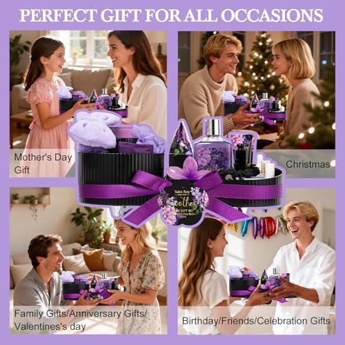 26 Pcs Spa Bath and Body Gift Basket, CHARCOAL SHEA BUTTER Spa Kit Gift Set - Image 4