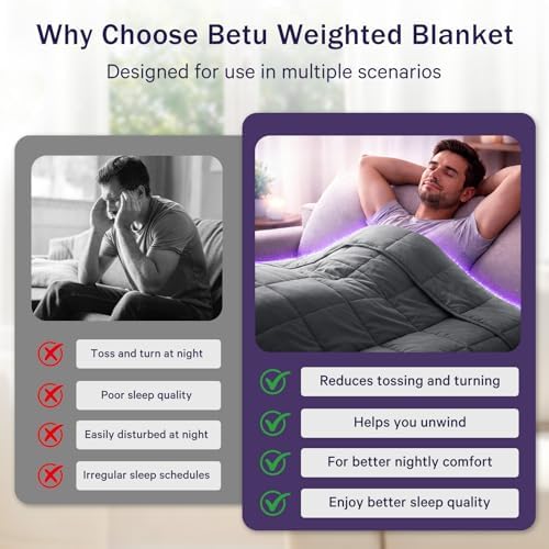 Weighted Blanket for Adults 12lbs, 60"x80", Queen Size Cooling Heavy Throw Blanket for 110-130lbs, Microfiber Soft Big Blankets Weighted Comforter, Grey - Image 4
