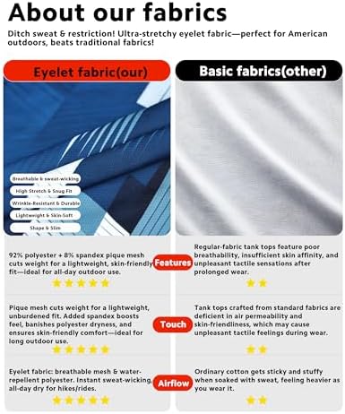 Men's Sleeveless Swim Shirts Quick Dry Moisture Wicking Gym Shirts Breathable Workout & Beach - Image 6