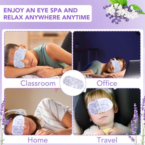 XPCARE 72 Pack Steam Eye Mask Disposable for Dry Eyes Cornea Care-Lavender - Image 7