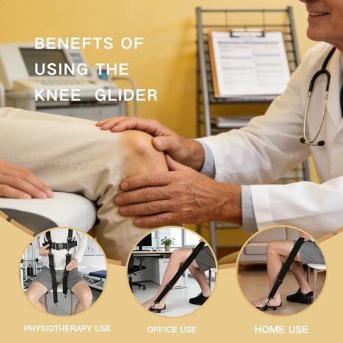 Knee Replacement Recovery Aids & Home Gym Equipment - Essential Knee Glider Therapy Equipment for Elderly Must Haves, ACL PCL MCL Surgery Recovery to Improve Mobility, Flexibility and Pain Relief - Image 4