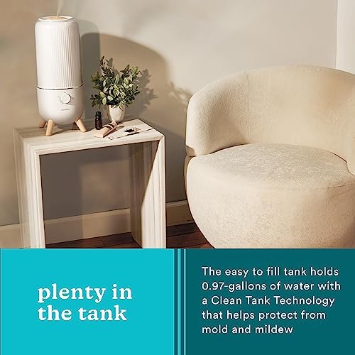 Homedics Ultrasonic Humidifier, Bedrooms and Home Offices, 0.97-Gallon Tank - Image 6