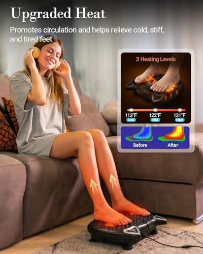 CuPiLo 2026 Upgraded Vibration Foot Massager with Heat,FSA Eligible HSA - Image 4