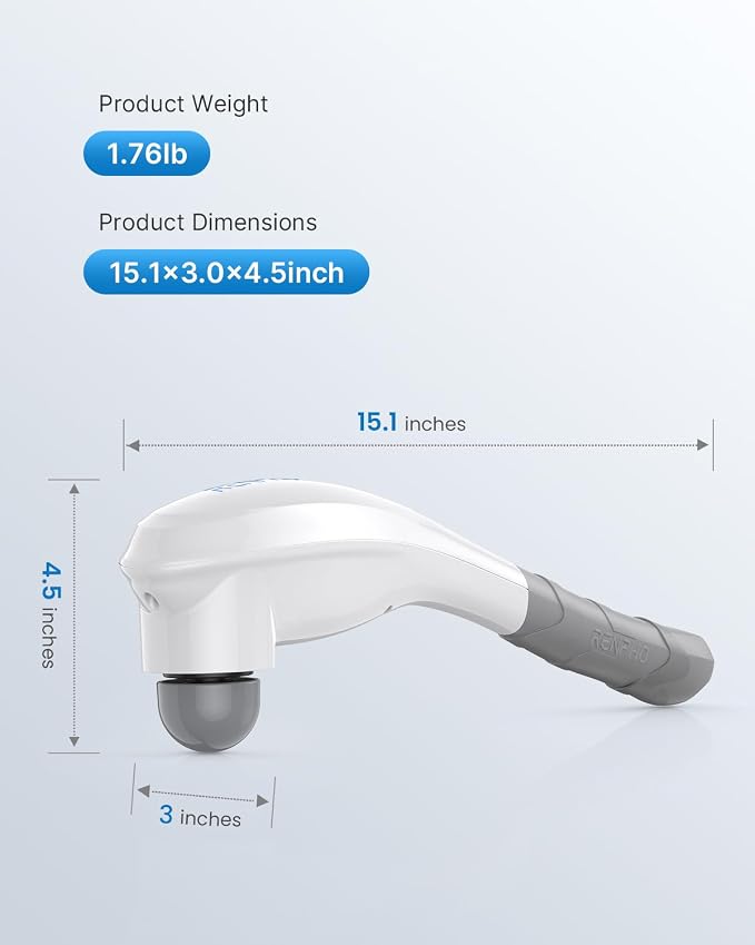 RENPHO Cordless Handheld Massager, 5 Adjustable Speeds and Massage Modes - Image 6