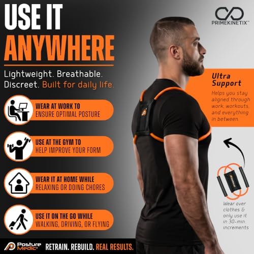 PostureMedic Plus Strength Dynamic Posture Corrector for Athletes – High Resistance Training System for Performance & Recovery – Professional Grade Posture Trainer for Men & Women - Image 5