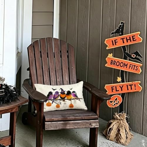 RABUSOFA Halloween Pillow Covers 12x20 Inch Halloween Decorations for Home - Image 4