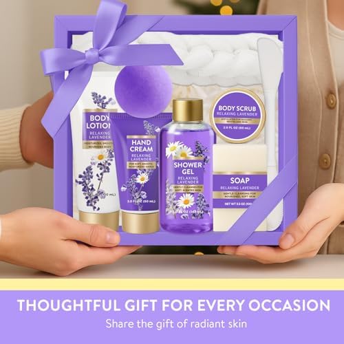 Spa Luxetique Gifts for Women Relaxing Lavender Gift for Womens 8pcs Spa Gift for Women Bath and Body Works Gift Set Birthday Gift for Womens Mom Grandma Wife - Image 6