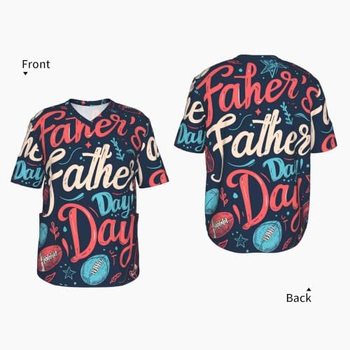 Men's Scrub Top,V-Neck Spill Wrinkle Resistant,3 Pockets-Father's Day (8) - Image 4