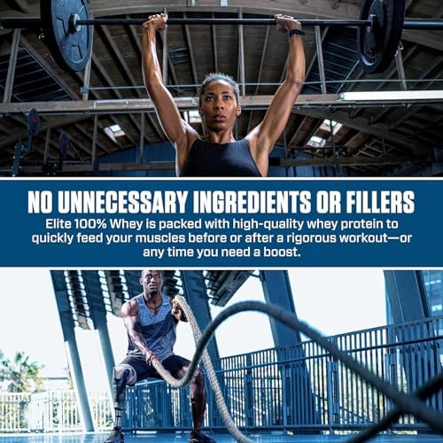 Dymatize Elite 100% Whey Protein Powder, Cookies & Cream, 25g of Protein, 5.5g BCAAs, Less Than 140 Cal., Gluten Free, 2g Carb, 2g Sugar, 3g Fat (63 Servings) - Image 6