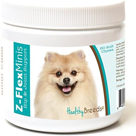 Healthy Breeds Pomeranian Z-Flex Minis Hip and Joint Support Soft Chews 60 Count by HealthyBreeds