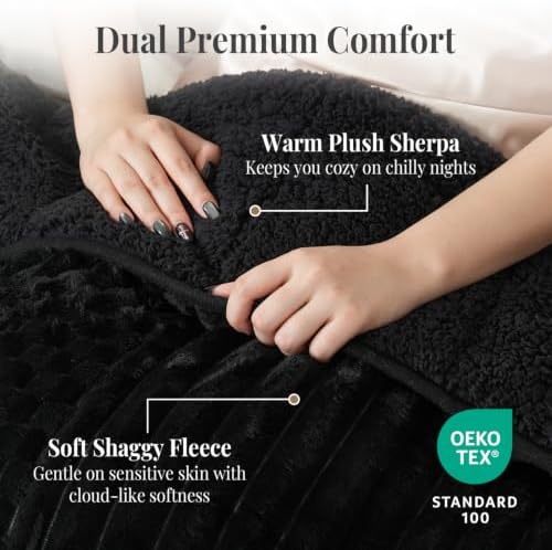 Topblan Weighted Blanket for Adults Queen Size 60 x 80 20lbs, Sherpa Fleece - Image 2