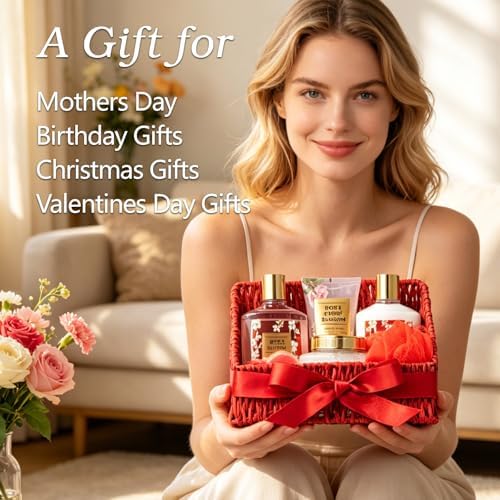 Spa Gifts for Mom, Birthday Gifts - 9 Pcs Bath Spa Gift Baskets for Women - Image 2