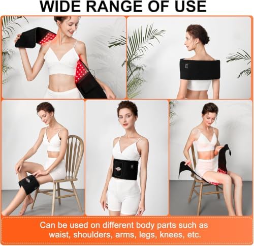 USUIE Red Light Therapy Belt, Infrared Light Therapy Wrap Red Light Therapy Device for Body with Timer for Women Men Gift - Image 6