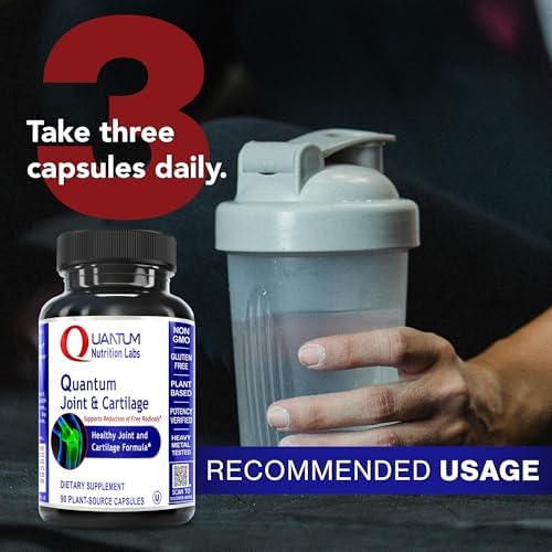 Quantum Joint & Cartilage Support Supplement - for Men & Women, Joint Mobility and Muscle Health, Cartilage Repair, Gluten Free, Plant-Sourced, Non-GMO - 90 Capsules - Image 5