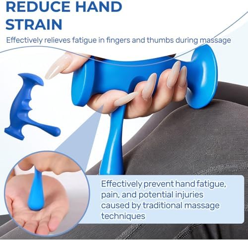 Thumb Saver Massage Tools,Manual Trigger Point Massage Tool for Full Body Deep Tissue Massage,Professional Pressure Reflexology Equipment for Massage Therapists (1* Thumb-Shaped Massager) - Image 5