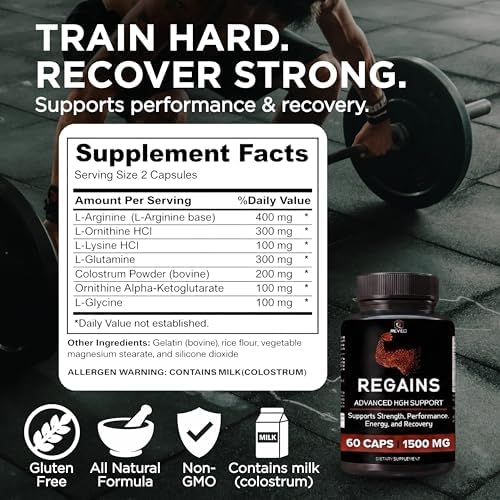 HGH Supplements for Men & Women (100 Pills) Regains Anabolic HGH Peptides for Muscle Growth, Muscle Recovery & Muscle Builder for Men, Natural Human Growth Hormone Booster & Post Workout Supplement - Image 5
