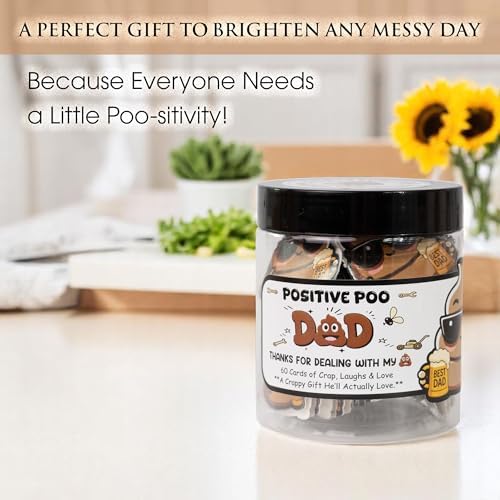 Positive Jar, Affirmation Jar, Emotional Support Jars, Decorative Jars (Poo Dad) - Image 4