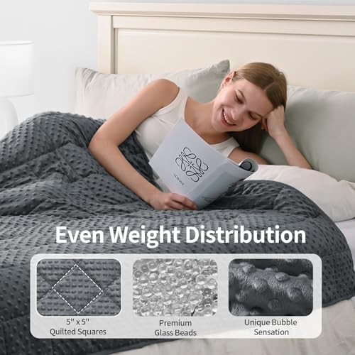 Mr. Sandman Weighted Blanket for Adults, Queen Size 15 lbs, 60 x 80 Inches - Image 5