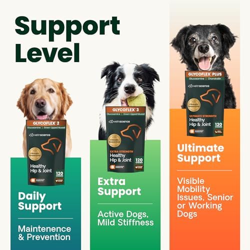 VetriScience Extra Strength Healthy Hip&Joint Chews,GlycoFlex 3,Glucosamine,Green-Lipped Mussel,Joint Support Supplement for Dogs,Promote Mobility&Soothe-Joint Discomfort,Chicken,120 Count (Pack of 2) - Image 3