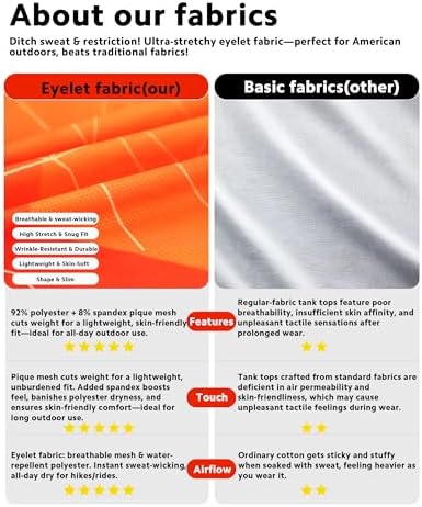 Men's Sleeveless Swim Shirts Quick Dry Moisture Wicking Gym Shirts Breathable Workout & Beach - Image 6