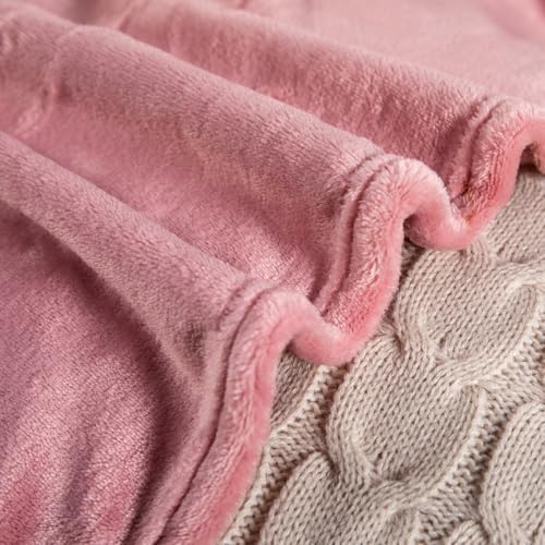 TASTHROW Pink Throw Blanket 60x80 Inches - Image 6