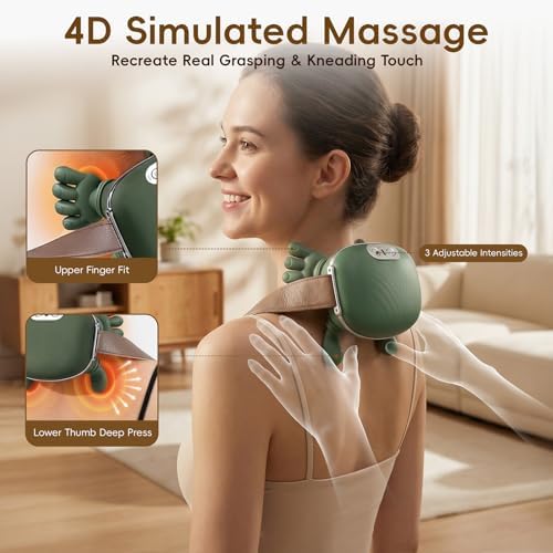 Neck Massager with Heat, Relieves Muscle Stiffness & Fatigue - Image 3