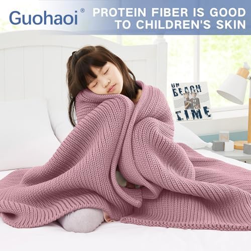 Guohaoi Knitted Weighted Blanket for Adults, 50"x75" 12lbs Full/Queen Size - Image 7