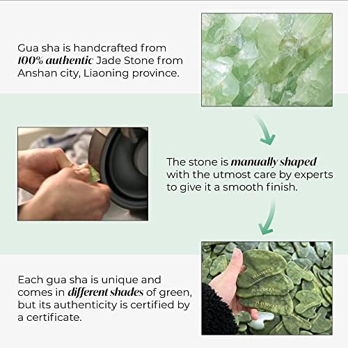 PLANTIFIQUE Gua Sha Facial Tools | Gifts | Massage Tool | Jawline Sculptor | Face Sculpting Tool for Your Skin Care Routine | Jade Guasha - Image 5